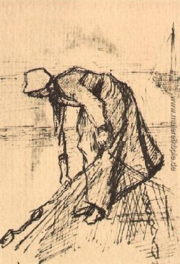 Bücken Frau mit Net Bücken Frau mit Net