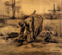 Peasant Woman Lifting Potatoes Peasant Woman Lifting Potatoes