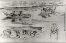 Ein Dampfer mit mehreren Personen Ein Dampfer mit mehreren Personen