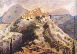 Blick auf Eze in den Alpes-Maritimes Blick auf Eze in den Alpes-Maritimes
