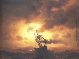 Stemship in Sunset Stemship in Sunset