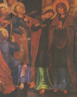 Fragment des Symbols Die Elevation Christi in den Himmel von der Fragment des Symbols Die Elevation Christi in den Himmel von der