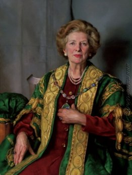 Porträt von Margaret Thatcher die Dame Porträt von Margaret Thatcher die Dame