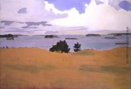 Penobscot Bay mit gelben Feld Penobscot Bay mit gelben Feld