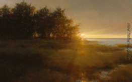 Feuer-Insel-Sonnenuntergang- Feuer-Insel-Sonnenuntergang-