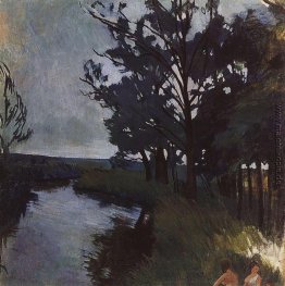 Landschaft mit Fluß Landschaft mit Fluß